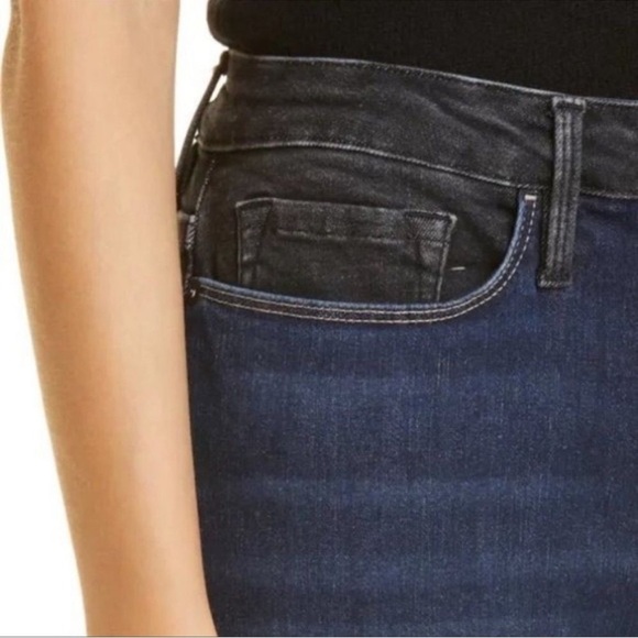 NWT Frame Le One Two Tone Skinny Jeans - Picture 4 of 12